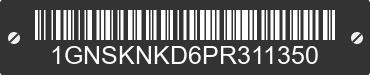 2023 CHEVROLET Tahoe 1GNSKNKD6PR311350 VIN decoded