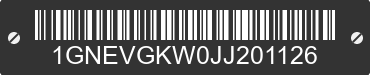 2018 CHEVROLET Traverse 1GNEVGKW0JJ201126 VIN decoded