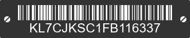 2015 CHEVROLET Trax KL7CJKSC1FB116337 VIN decoded