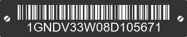 2008 CHEVROLET Uplander 1GNDV33W08D105671 VIN decoded
