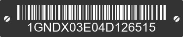 2004 CHEVROLET Venture 1GNDX03E04D126515 VIN decoded