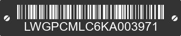 2019 CHONGQING HUANSONG INDUSTRIES Chongqing Huansong Industries LWGPCMLC6KA003971 VIN decoded