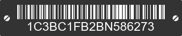 2011 CHRYSLER 200 1C3BC1FB2BN586273 VIN decoded