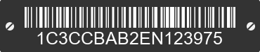 2014 CHRYSLER 200 1C3CCBAB2EN123975 VIN decoded