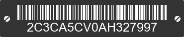 2010 CHRYSLER 300 2C3CA5CV0AH327997 VIN decoded
