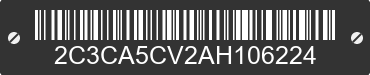 2010 CHRYSLER 300 2C3CA5CV2AH106224 VIN decoded