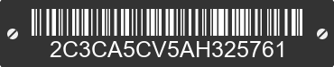2010 CHRYSLER 300 2C3CA5CV5AH325761 VIN decoded