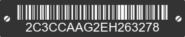 2014 CHRYSLER 300 2C3CCAAG2EH263278 VIN decoded