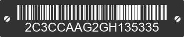 2016 CHRYSLER 300 2C3CCAAG2GH135335 VIN decoded