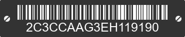 2014 CHRYSLER 300 2C3CCAAG3EH119190 VIN decoded
