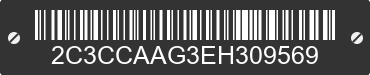 2014 CHRYSLER 300 2C3CCAAG3EH309569 VIN decoded