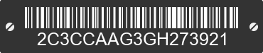 2016 CHRYSLER 300 2C3CCAAG3GH273921 VIN decoded