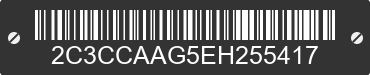 2014 CHRYSLER 300 2C3CCAAG5EH255417 VIN decoded