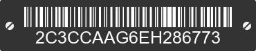 2014 CHRYSLER 300 2C3CCAAG6EH286773 VIN decoded