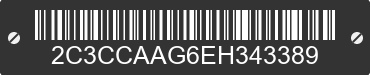 2014 CHRYSLER 300 2C3CCAAG6EH343389 VIN decoded