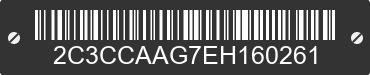 2014 CHRYSLER 300 2C3CCAAG7EH160261 VIN decoded