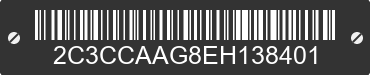 2014 CHRYSLER 300 2C3CCAAG8EH138401 VIN decoded