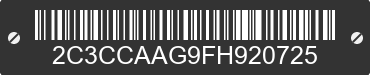 2015 CHRYSLER 300 2C3CCAAG9FH920725 VIN decoded