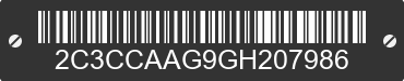 2016 CHRYSLER 300 2C3CCAAG9GH207986 VIN decoded