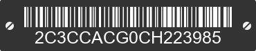 2012 CHRYSLER 300 2C3CCACG0CH223985 VIN decoded