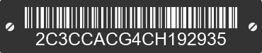 2012 CHRYSLER 300 2C3CCACG4CH192935 VIN decoded