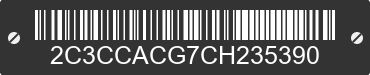2012 CHRYSLER 300 2C3CCACG7CH235390 VIN decoded