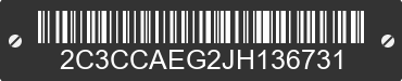 2018 CHRYSLER 300 2C3CCAEG2JH136731 VIN decoded