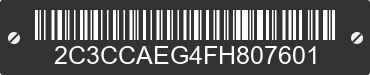 2015 CHRYSLER 300 2C3CCAEG4FH807601 VIN decoded