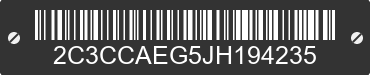 2018 CHRYSLER 300 2C3CCAEG5JH194235 VIN decoded