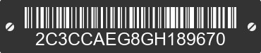 2016 CHRYSLER 300 2C3CCAEG8GH189670 VIN decoded