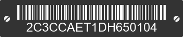 2013 CHRYSLER 300 2C3CCAET1DH650104 VIN decoded