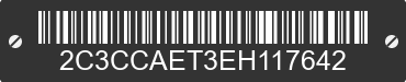 2014 CHRYSLER 300 2C3CCAET3EH117642 VIN decoded