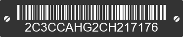 2012 CHRYSLER 300 2C3CCAHG2CH217176 VIN decoded
