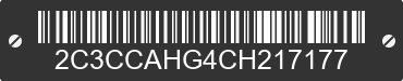 2012 CHRYSLER 300 2C3CCAHG4CH217177 VIN decoded