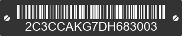 2013 CHRYSLER 300 2C3CCAKG7DH683003 VIN decoded