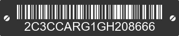 2016 CHRYSLER 300 2C3CCARG1GH208666 VIN decoded