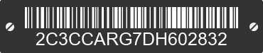 2013 CHRYSLER 300 2C3CCARG7DH602832 VIN decoded