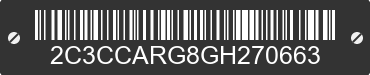 2016 CHRYSLER 300 2C3CCARG8GH270663 VIN decoded