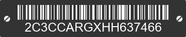 2017 CHRYSLER 300 2C3CCARGXHH637466 VIN decoded