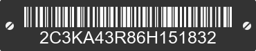 2006 CHRYSLER 300 2C3KA43R86H151832 VIN decoded