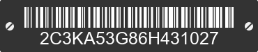 2006 CHRYSLER 300 2C3KA53G86H431027 VIN decoded