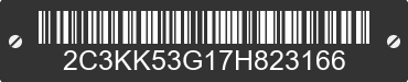 2007 CHRYSLER 300 2C3KK53G17H823166 VIN decoded