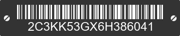 2006 CHRYSLER 300 2C3KK53GX6H386041 VIN decoded