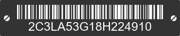 2008 CHRYSLER 300 2C3LA53G18H224910 VIN decoded