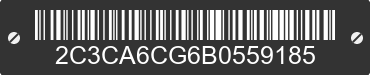 2011 CHRYSLER 300C 2C3CA6CG6B0559185 VIN decoded