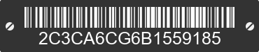 2011 CHRYSLER 300C 2C3CA6CG6B1559185 VIN decoded