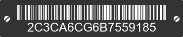 2011 CHRYSLER 300C 2C3CA6CG6B7559185 VIN decoded