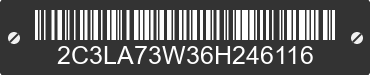 2006 CHRYSLER 300C 2C3LA73W36H246116 VIN decoded