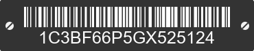 1986 CHRYSLER FIFTH AVENUE 1C3BF66P5GX525124 VIN decoded