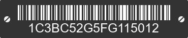 1985 CHRYSLER LeBaron 1C3BC52G5FG115012 VIN decoded